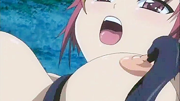 Busty Anime Caught and Tentacle-Fucked in the Forest