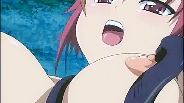 Busty Anime Caught and Tentacle-Fucked in the Forest