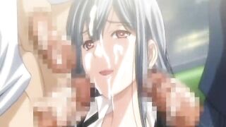 Anime Schoolgirls Gone Wild - Big Tits Gangbang and Cumming Orgy