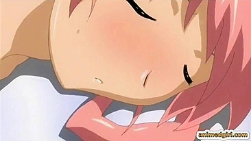 Anime Cutie Gives Blowjob and Cums on Big Dick