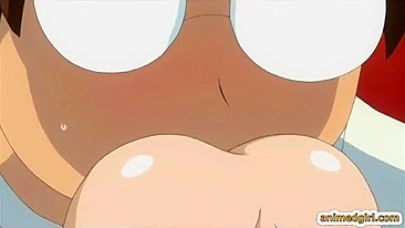 Anime Cutie Gives Blowjob and Cums on Big Dick