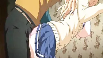 Anal-loving Busty Anime Coed Gets Fucked