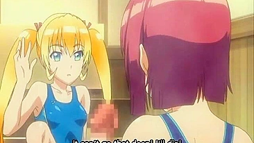 Shemale Cutie in Swimsuit Gets Sucked by Bigcock - Anime Porn