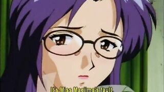 Japanese Schoolgirl Anime Sucks Stiff Dick in Bondage