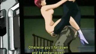 Japanese Schoolgirl Anime Sucks Stiff Dick in Bondage