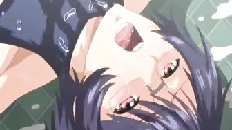 Anime Coed with Big Boobs Gagged and Brutalized