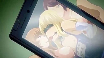 Anime Coed with Big Boobs Gagged and Brutalized