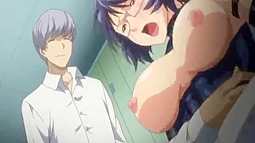 Anime Coed with Big Boobs Gagged and Brutalized