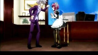 Shemale Anime Maid Self-Masturbates in Bathtub