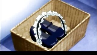 Shemale Anime Maid Self-Masturbates in Bathtub