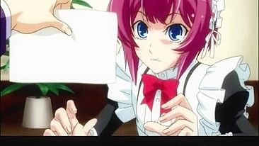 Shemale Anime Maid Self-Masturbates in Bathtub