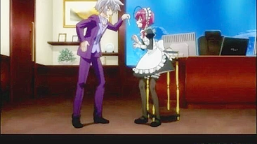 Shemale Anime Maid Self-Masturbates in Bathtub