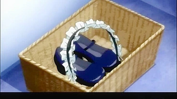 Shemale Anime Maid Self-Masturbates in Bathtub