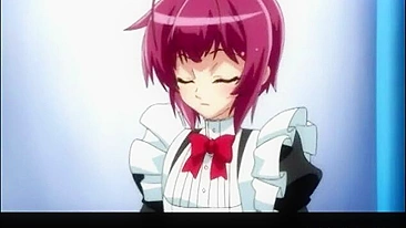 Shemale Anime Maid Self-Masturbates in Bathtub