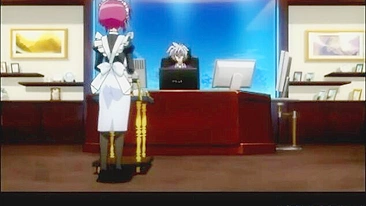 Shemale Anime Maid Self-Masturbates in Bathtub