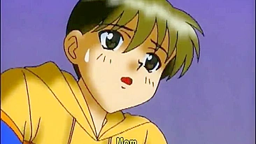 Muzzled Anime Gets Hard Poked and Roped