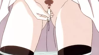 Teen Puts Balls in Hot Pussy - Anime Hentai