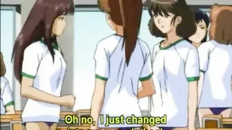 Cute Anime Coed Gets Fingering Pussy