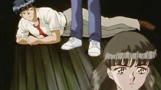 Japanese Schoolgirl Gets Squeezed Tits by Perv in Anime