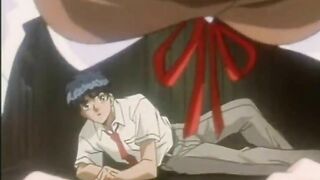 Japanese Schoolgirl Gets Squeezed Tits by Perv in Anime