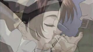 Anime Maid Fingering Wet Pussy and Riding Dick