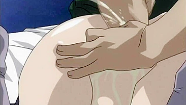 Anime Maid Fingering Wet Pussy and Riding Dick