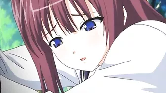 Anime Coed Gets Squeezed, Fucked in Forest with Big Tits and Wet Pussy