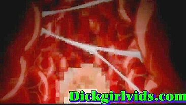 Shemale's Hardcore Jerk-Off in Hentai Anime