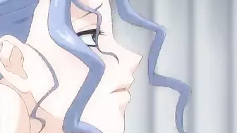 Shemale Anime Fucks Busty Babe on Bed