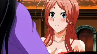 Pregnant hentai with big boobs gets hard fucked by a busty shemale