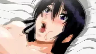 Pregnant hentai with big boobs gets hard fucked by a busty shemale