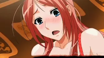 Pregnant hentai with big boobs gets hard fucked by a busty shemale