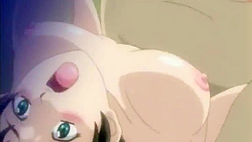 Anime Wife's Hot Ass Poked from Behind by Pervert