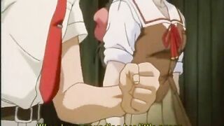 Caught Red-Handed - Cute Anime Coed Threesomes with Hot Fucks