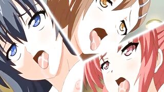 BDSM Anime Group Sex - Hardcore Fetish Fucking of Bound Girls