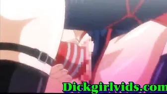 Horny Shemale Threesome Gangbang Fun in Anime Toon Hentai