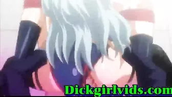 Horny Shemale Threesome Gangbang Fun in Anime Toon Hentai