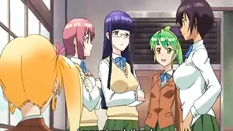 Coed Anime Sucking Shemale's Warm Penis