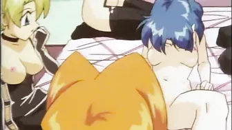 Shemale Group Gangbang and Dildo Play in Anime Hentai