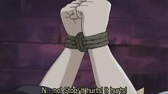 Anime Coed Gets Roped and Squeezed