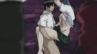 Anime Coed Gets Roped and Squeezed