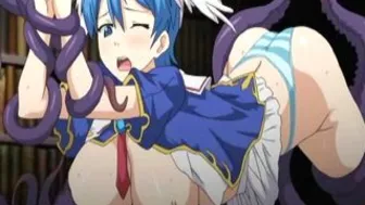 Tentacle Porn - Big-Boobed Anime Coed Gets All-Hole Poked