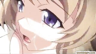 Busty Anime Coed Gets Brutal Fucking