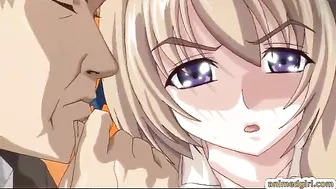 Busty Anime Coed Gets Brutal Fucking