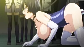 Shemale with Muzzle Gets Vibrating Ass and Boobs