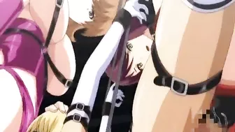 Shemale with Muzzle Gets Vibrating Ass and Boobs