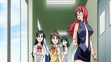 Anime Porn - Brutal Sex with Big Melon Boobs in Class