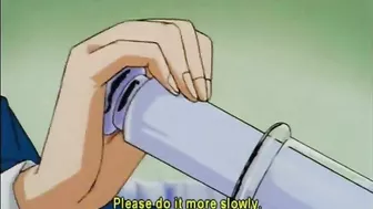 Anime Coed Gets Anal Injection while Bound in Rope