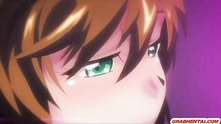 Japanese Coed Gets Facial Cumming from Busty Anime Tittyfuck