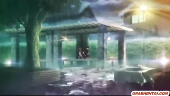 Japanese Coed Gets Facial Cumming from Busty Anime Tittyfuck